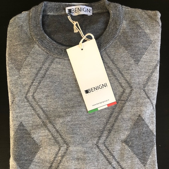 Benigni Merino Sweater 50 - Picture 2 of 6